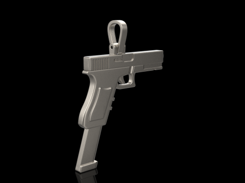 Pistol pendant model 876 3D 打印模型