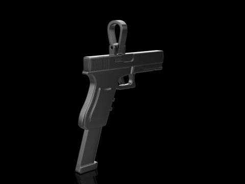 Pistol pendant model 876 3D Print Model