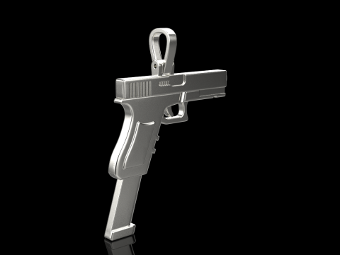 Pistol pendant model 876 3D 打印模型