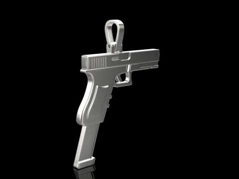 Pistol pendant model 876 3D Print Model