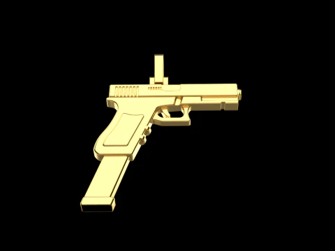 Pistol pendant model 876 3D Print Model