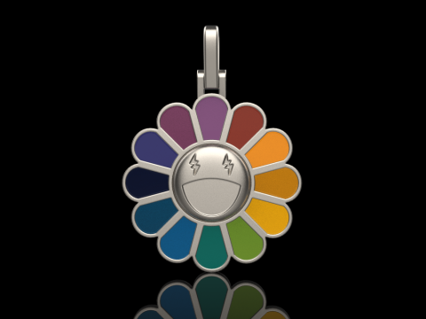 Flower pendant model 875 Modello di stampa 3D