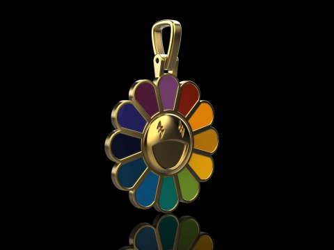 Flower pendant model 875 Modello di stampa 3D