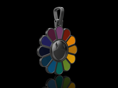 Flower pendant model 875 Modello di stampa 3D