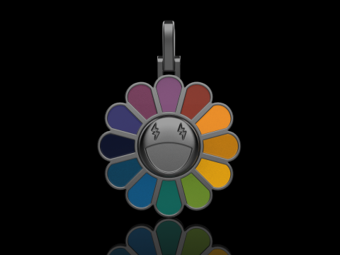 Flower pendant model 875 Modello di stampa 3D