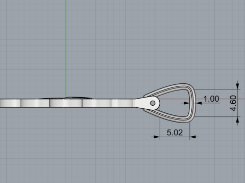 Flower pendant model 875 Modello di stampa 3D