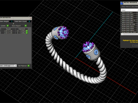 Anel modelo 874 Modelo de Impressão 3D