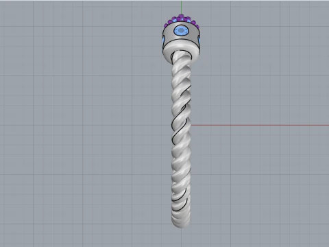 Anel modelo 874 Modelo de Impressão 3D