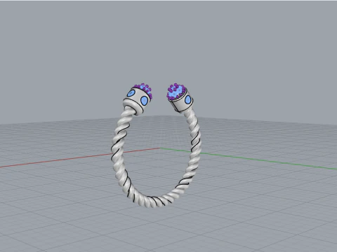 Anel modelo 874 Modelo de Impressão 3D