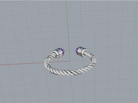 Anel modelo 874 Modelo de Impressão 3D