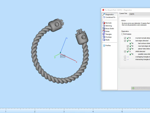 Anel modelo 874 Modelo de Impressão 3D