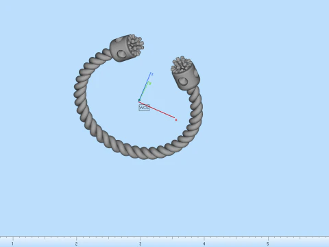 Anel modelo 874 Modelo de Impressão 3D