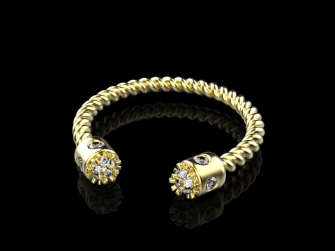 Anel modelo 874 Modelo de Impressão 3D