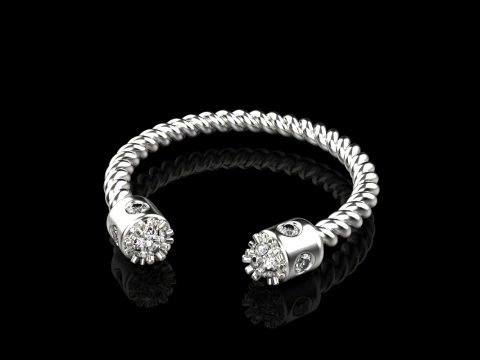 Anel modelo 874 Modelo de Impressão 3D