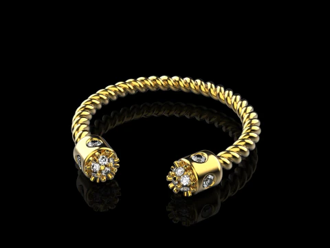 Anel modelo 874 Modelo de Impressão 3D