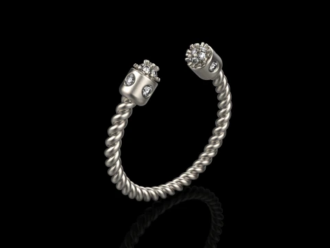 Anel modelo 874 Modelo de Impressão 3D