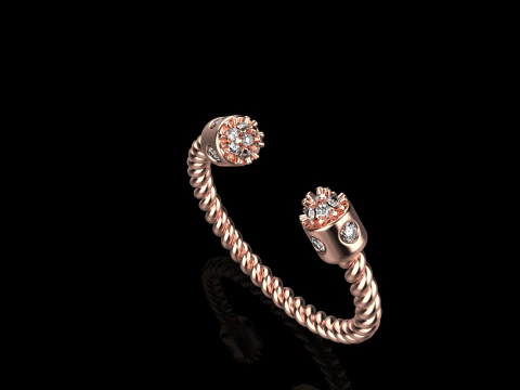 Anel modelo 874 Modelo de Impressão 3D