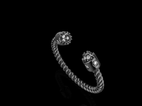 Anel modelo 874 Modelo de Impressão 3D