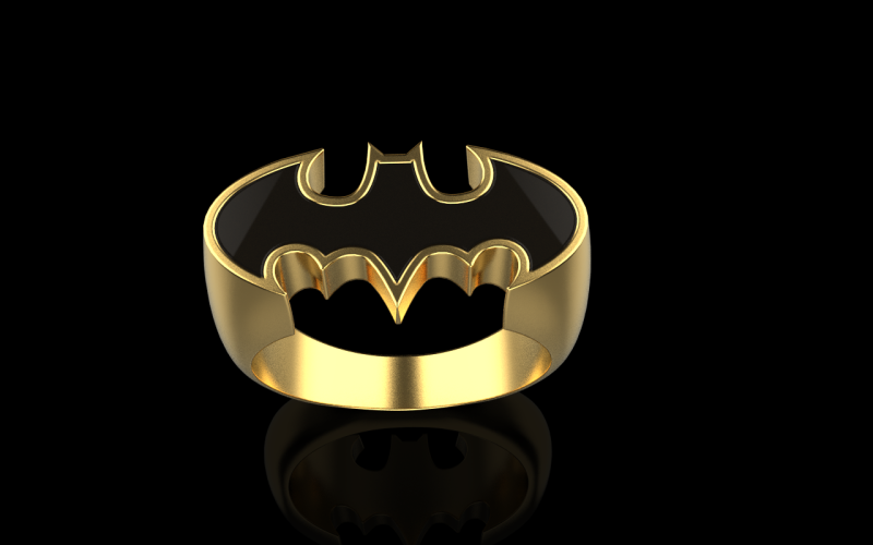 Batman ring model 873 3D Print Model .c4d .max .obj .3ds .fbx .stl .blend