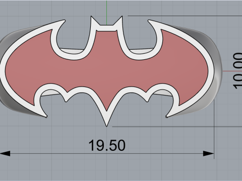 Batman ring model 873 3D Print Model