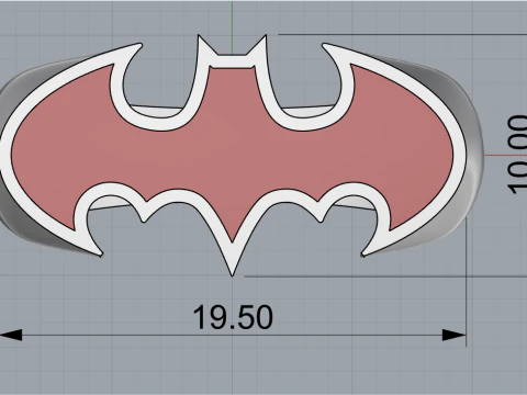 Batman ring model 873 3D Print Model