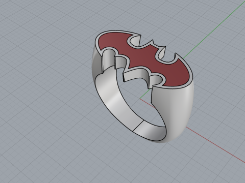 Batman ring model 873 3D Print Model