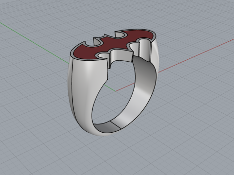 Batman ring model 873 3D Print Model