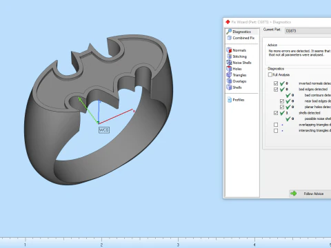 Batman ring model 873 3D Print Model