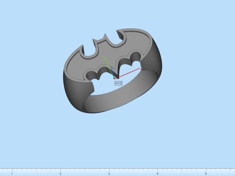 Batman ring model 873 3D Print Model