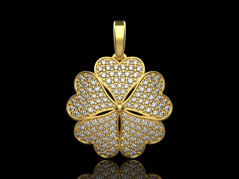 Clover pendant model 872 Model do druku 3D