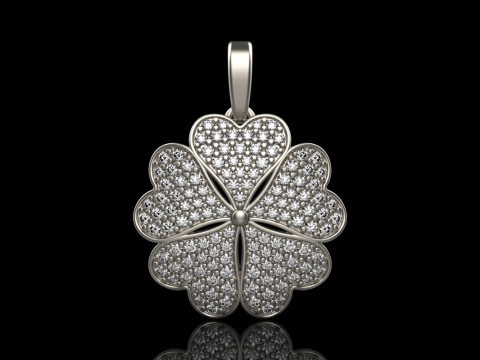 Clover pendant model 872 Model do druku 3D