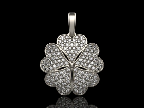 Clover pendant model 872 3D Print Model