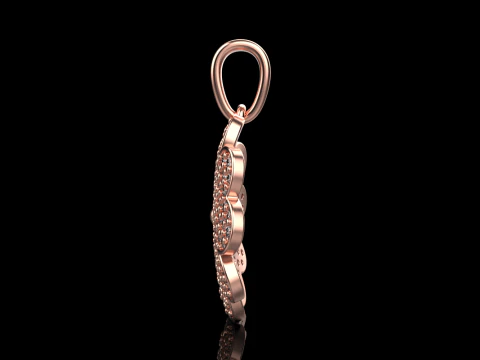 Clover pendant model 872 3D Print Model