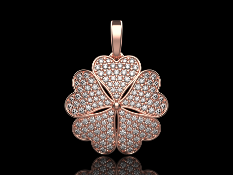 Clover pendant model 872 Model do druku 3D
