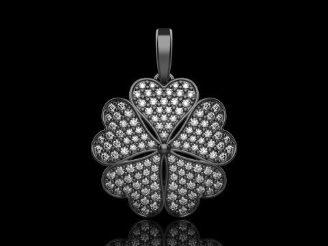 Clover pendant model 872 Model do druku 3D