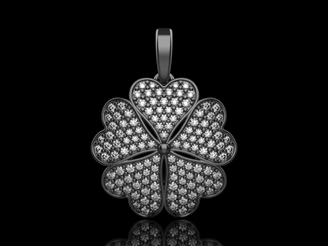 Clover pendant model 872 3D Print Model