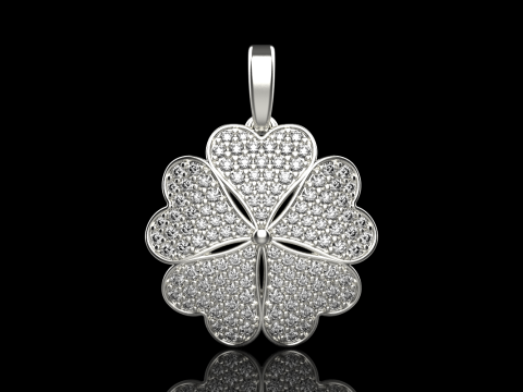 Clover pendant model 872 Model do druku 3D
