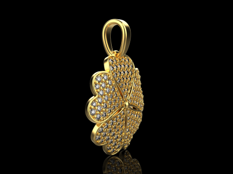 Clover pendant model 872 Model do druku 3D