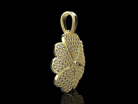Clover pendant model 872 3D Print Model