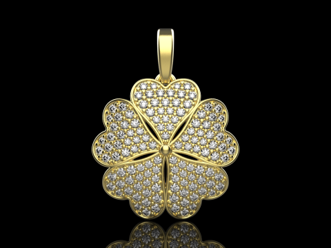 Clover pendant model 872 Model do druku 3D