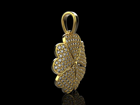 Clover pendant model 872 3D Print Model
