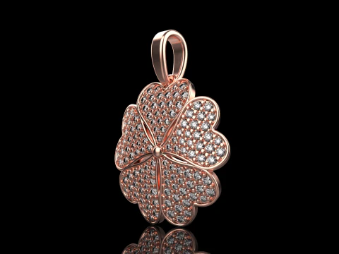 Clover pendant model 872 3D Print Model