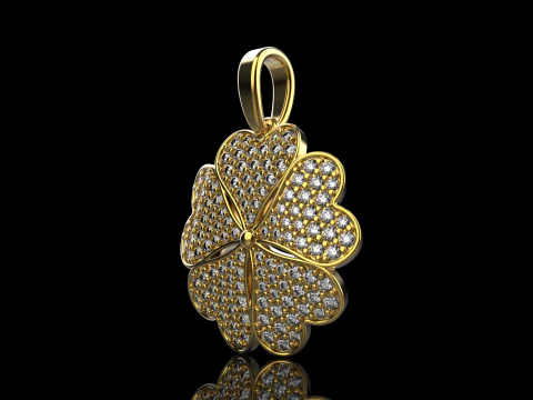 Clover pendant model 872 3D Print Model