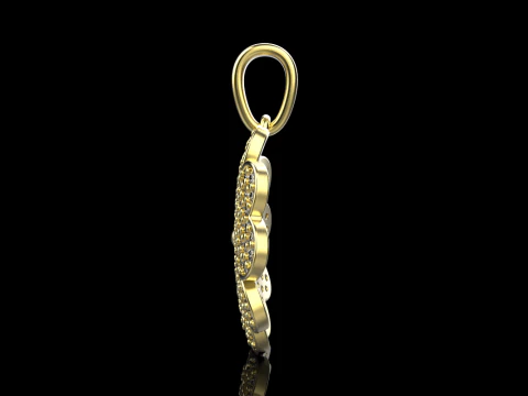 Clover pendant model 872 3D Print Model