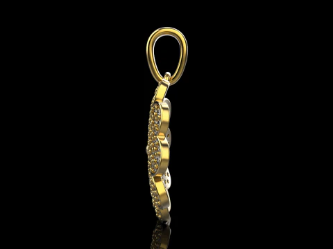 Clover pendant model 872 3D Print Model