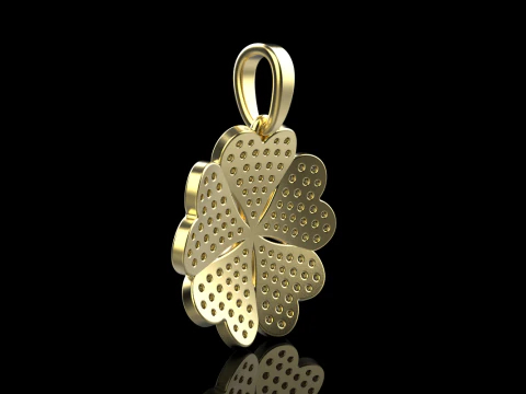 Clover pendant model 872 3D Print Model