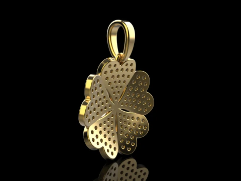Clover pendant model 872 3D Print Model