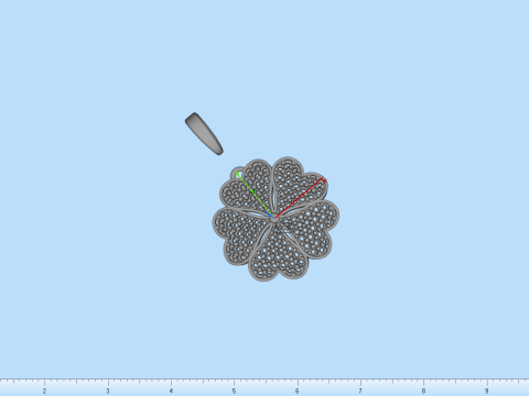 Clover pendant model 872 Model do druku 3D