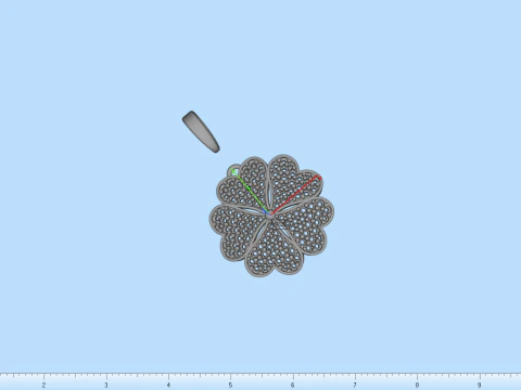 Clover pendant model 872 3D Print Model