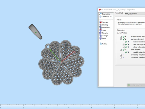 Clover pendant model 872 3D Print Model